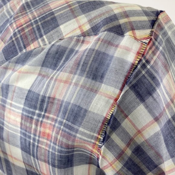Ranch Wear Vintage Plaid Button Down Shirt - Picture 6 of 8